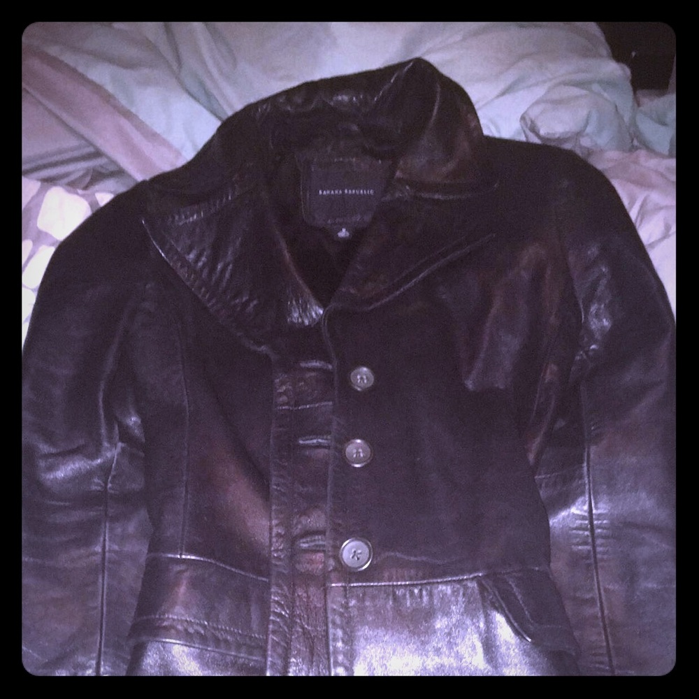 Women’s Banana Republic Leather Jacket size medium
